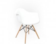 TWIST Стілець пластик
розмір 78х64х62 см
Стілець виконаний з білого матового пластику. Ніжки стільця виконані з дерева й металу