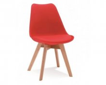 Стілець LEILA Червоний.
Стілець виконаний з матового пластику й еко-шкіри. Ніжки із твердої деревини.
Габарити: 82х52х49 см