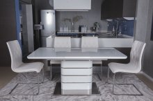 RICHMOND Стол обеденный
материал стекло, МДФ
размеры 120-160х80х75 см
цвет белый