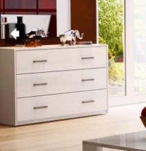 Спальня Рому RM-63-WB Комод, розмір: 1.20x0.46x0.80 м.