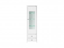  KASPIAN  REG1W2SL витрина BRW
высота: 200,5 см
ширина: 56 см
глубина: 40,5 см
цвет белый\ белый полиск