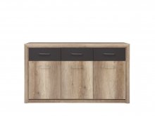 KOEN 2  Комод KOM3D3S А
размер 163х96х40 см
цвет дуб каньон\ вольфрам грей