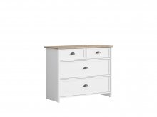 CANNET Комод KOM4S/110
размер 109х88х45 см
цвет белый\ дуб