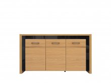 AROSA Комод широкий KOM3D1S
розмір 160х90х40 см
колір дуб балтик натуральний\ чорний