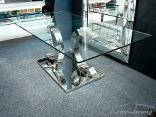 C286 Стіл журнальний
розмір 130х70х45 см
матеріал стекло