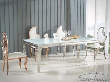 TH306-1 Стіл обідній скляний
розмір 200х100х76 см
колір білий