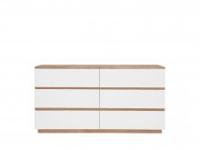 BRAGA  Комод  KOM6S
размер 160х85х40 см
цвет белый\дуб ривьера