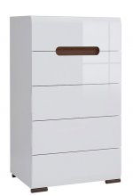 АЦТЕКА Комод  KOM5S/10/6 -Украина
размер 60х105х41 см
цвет белый/ белый глянец