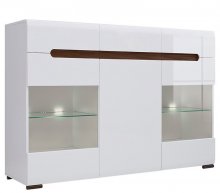 АЦТЕКА Комод KOM2W1D3S/10/15 -Україна
розмір 150х105х41 см
колір білий/ білий глянець