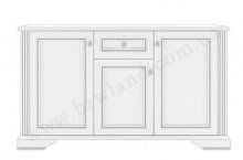 ВАЙТ Комод 3D1S Гербор
размер 160х93х44 см
цвет ясень снежный/сосна серебрянная