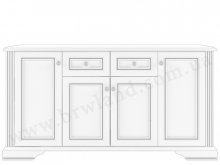 ВАЙТ Комод 4D2S Гербор
розмір 178х93х45 см
колір ясен сніжний/сосна срібна