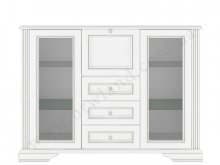 ВАЙТ Буфет 2W3S1B Гербор
розмір 161х119х45 см
колір ясен сніжний/сосна срібна