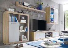 САНСЕТ Вітальня БРВ (ВМК)
размер 270х200х40 см
цвет дуб соном /белый