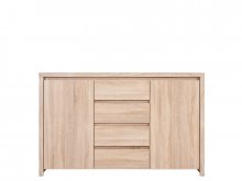 Каспіан СОНОМА Комод KOM2D4S  Брв-Україна
висота: 92 см
ширина: 143,5 см
глибина: 40,5 см