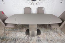 HOUSTON Стіл обідній
розмір 130-190х105х76 см
стекло
колір мокко