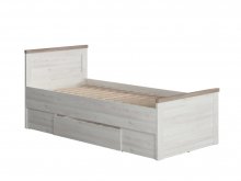 LUCA JUZI Ліжко одномісне LOZ/90
розмір 205х90 см
колір сибу/ дуб сонома