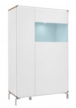 ELIS Вітрина REG1W1D_NOGI-
розмір 90х146х40 см
колір білий