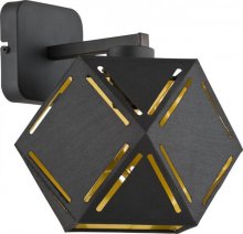 GOLDI BLACK Светильник-бра 1810
размеры 25х26х25 см
материал металл, абажур
цвет черный