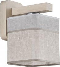 IBIS  Светильник-бра 100
размеры 24х18 см
материал дерево, абажур
цвет серый