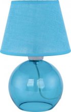 PICO BIURKOWA Настільна лампа 623
розміри 28х18 см
матеріал метал, скло, абажур
колір блакитний