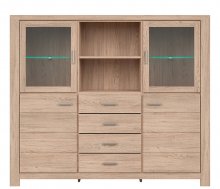 LUTTICH KOM2W2D4S/15/17 буфет BRW
висота: 146 см
ширина: 169 см
глибина: 42 см