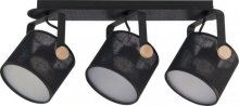RELAX LED BLACK PLAFON Люстра 1393
розміри 21х46 см
матеріал метал, дерево, абажур
колір чорний
