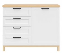 HAGA KOM1D4S комод BRW
высота: 95 см
ширина: 121 см
глубина: 43,5 см