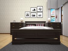 ТИС  АТЛАНТ 13 Кровать двухместная 160х200 см
размер 176х213х106 см
материал дерево 