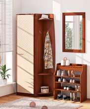 Передпокій ВТ-3927 Софт Комфорт Меблі
розмір 160х201х38 см
колір дуб молочний/ горіх