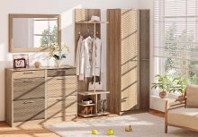 Передпокій ВТ-3914 Комфорт Меблі
розмір 185х201х58 см
колір дуб натуральний/ дму трюфель