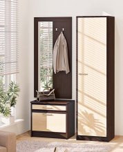 Передпокій ВТ-3913 Софт Комфорт Меблі
розмір 135х201х38 см
колір дуб молочний/ венге