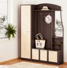 Передпокій ВТ-3912 Софт Комфорт Меблі
розмір 165х201х38 см
колір дуб молочний/ венге