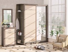 МАРКО Передпокій ВТ-3932 Комфорт Меблі
розмір 260х235х47 см
колір дуб натуральний/ дуб трюфель