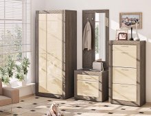 МАРКО Передпокій ВТ-3933 Комфорт Меблі
розмір 225х208х57 см
колір дуб натуральний/ дуб трюфель