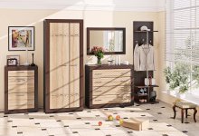 МАРКО Передпокій ВТ-3935 Комфорт Меблі
розмір 320х208х65 см
колір дуб натуральний/ дуб трюфель