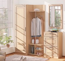 Передпокій ПРЕМІУМ ВТ-4025 Комфорт Меблі
розмір 170х201х38 см
колір дуб молочний