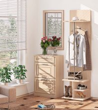 ПРЕМІУМ Передпокій ВТ-4026
розмір 115х235х47 см
колір вільха, венге, дуб, горіх