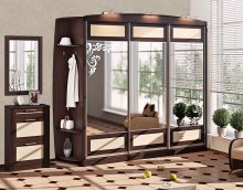 ПРЕСТИЖ Передпокій ВТ-4012 Комфорт Меблі
розмір 300х244х47 см
колір дуб молочний/ венге