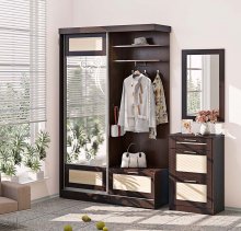 ПРЕСТИЖ Передпокій ВТ-4015 Комфорт Меблі
розмір 160х235х47 см
колір дуб молочний/ венге