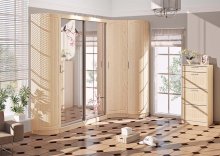 СОПРАНО Передпокій ВТ-3996 Комфорт Меблі
розмір 267х235х47 см
колір дуб молочний