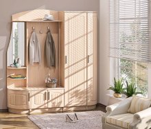 СОПРАНО Передпокій ВТ-3997 Комфорт Меблі
розмір 196х201х38 см
колір дуб молочний