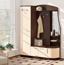 ГАНЬБИ-ТІК Передпокій ВТ-3945 КОМФОРТ МЕБЛІ
розмір 165х201х38 см
колір дуб молочний / венге