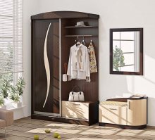 ГАНЬБИ-ТІК Передпокій ВТ-3946 КОМФОРТ МЕБЛІ
розмір 200х244х47 см
колір дуб молочний / венге