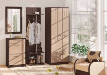 ГАНЬБИ-ТІК Передпокій ВТ-3957 КОМФОРТ МЕБЛІ
розмір 185х201х58 см
колір дуб трюфель/ медяний глянець