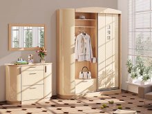 ГАНЬБИ-ТІК Передпокій ВТ-3959 КОМФОРТ МЕБЛІ
розмір 255х244х47 см
колір дуб трюфель/ медяний глянець