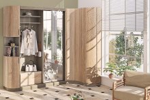 ГАНЬБИ-ТІК Передпокій ВТ-3966 КОМФОРТ МЕБЛІ
розмір 207х235х47 см
колір дуб трюфель