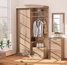 ГАНЬБИ-ТІК Передпокій ВТ-3971 КОМФОРТ МЕБЛІ
розмір 160х244х47 см
колір дуб натуральний