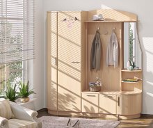 ГАНЬБИ-ТІК Передпокій ВТ-3982 КОМФОРТ МЕБЛІ
розмір 196х244х38 см
колір дуб молочний