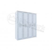 LUIZA Шафа 4 дв LZ-24-WB
розміри 1895х595х2150 см
колір глянець білий