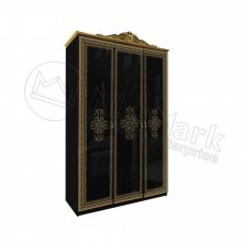 JENNIFER BLACK-GOLD Шафа 6дв JF-26-BL
розміри 1450х595х2320 см
колір глянець чорний-золото
